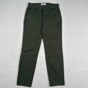 Freeman T Porter Claudia Felicita Pants Womens 25 Chino Stretch Olive‎ Green